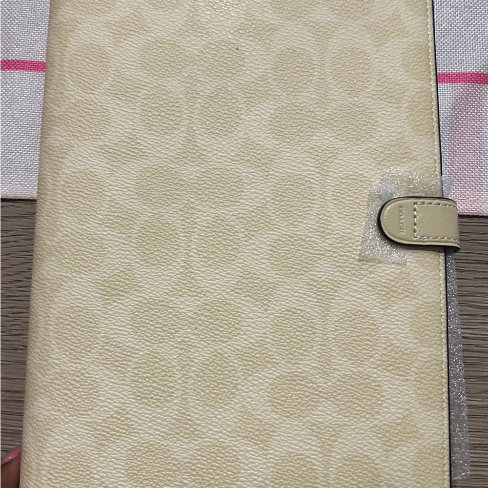 Coach Cream Notebook